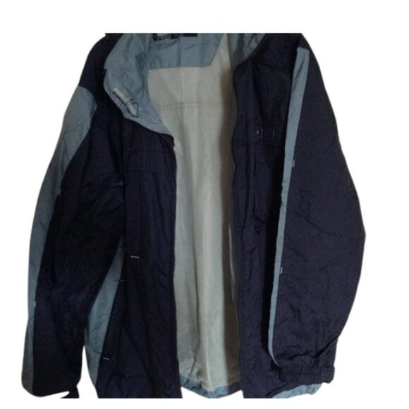 Point Zero men's blue hooded zip up windbreaker jacket size M - Picture 2 of 11